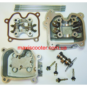 Голова цилиндра 4 клапана 21&19,5 PHONGEER GY6 125 150, 152QMI, 157QMJ A-Type + Комплект поршня 63 мм
